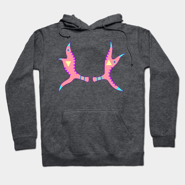 Painted Moose Antlers Hoodie by Astrosaurus